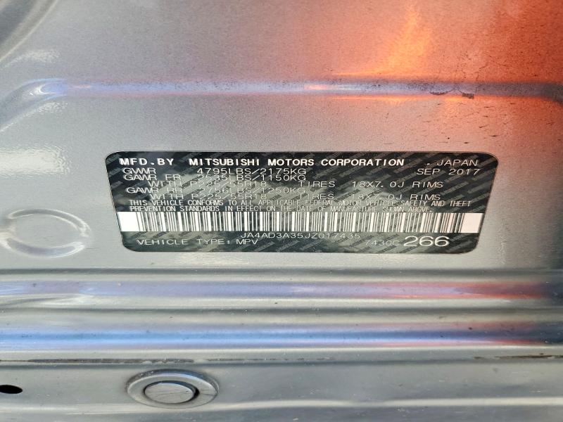 Продаж на аукціоні авто 2018 Mitsubishi Outlander, vin: JA4AD3A35JZ017435, номер лоту: 41961536