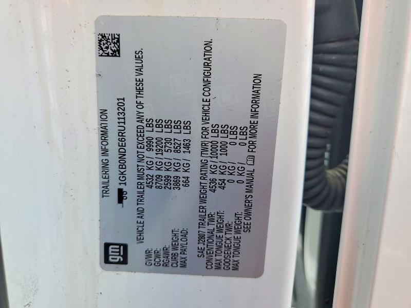 47792956 :رقم المزاد ، 1GKB0NDE6RU113201 vin ، 2024 Gmc Hummer Suv مزاد بيع