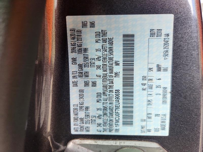 Продажа на аукционе авто 2014 Ford Escape, vin: 1FMCU0F76EUA90658, номер лота: 47048136