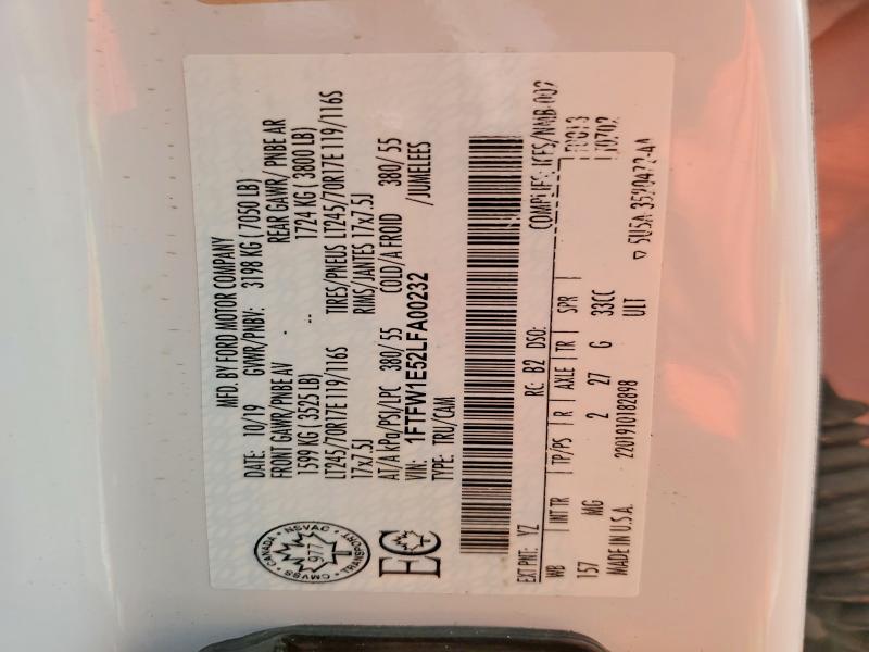 Aukcja sprzedaży 2020 Ford F150 Supe, vin: 1FTFW1E52LFA00232, numer aukcji: 49276946