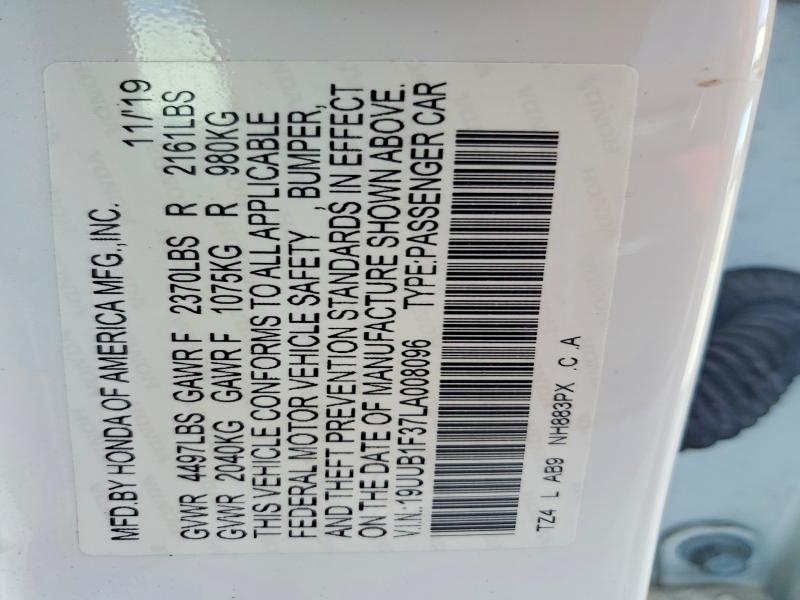 Продажа на аукционе авто 2020 Acura Tlx, vin: 19UUB1F37LA008096, номер лота: 46723116