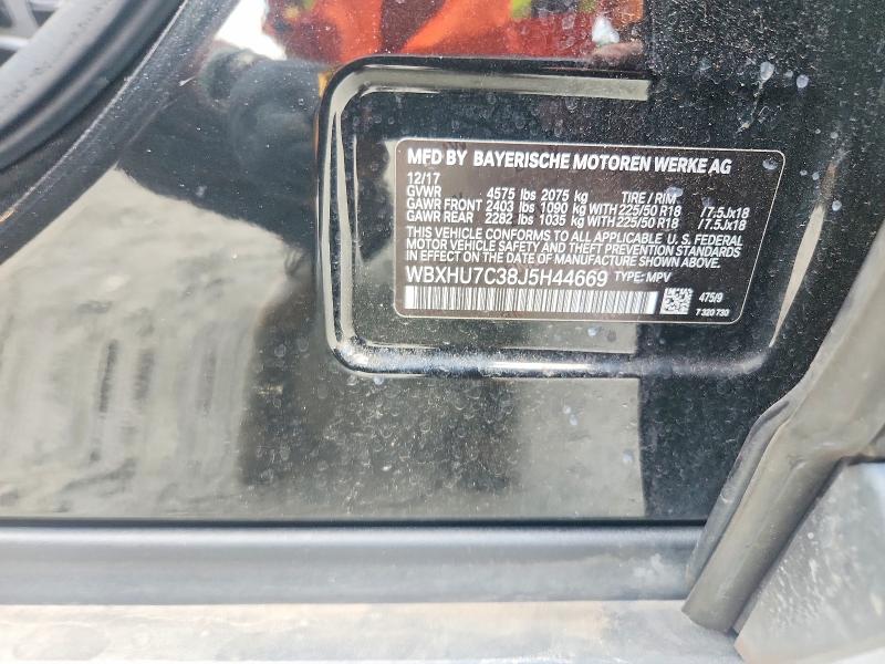Продажа на аукционе авто 2018 Bmw X1, vin: WBXHU7C38J5H44669, номер лота: 41593386
