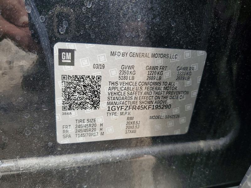 2019 Cadillac Xt4 მანქანა იყიდება აუქციონზე, vin: 1GYFZFR45KF195290, აუქციონის ნომერი: 48251046
