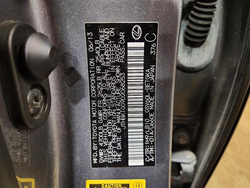 47790916 :رقم المزاد ، JTHBK1GG9D2068253 vin ، 2013 Lexus Es 350 مزاد بيع