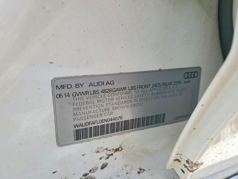 Aukcja sprzedaży 2014 Audi A4, vin: WAUDFAFL0EN044076, numer aukcji: 47357976