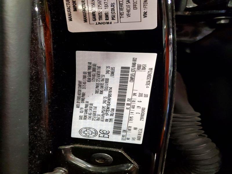 Aukcja sprzedaży 2019 Ford F150, vin: 1FTEW1E41KFB51614, numer aukcji: 47132006