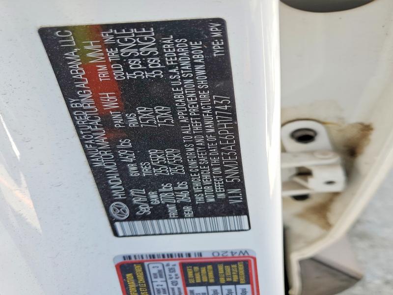45962786 :رقم المزاد ، 5NMJE3AE6PH177437 vin ، 2023 Hyundai Tucson مزاد بيع