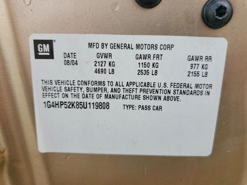 78797295 :رقم المزاد ، 1G4HP52K85U119808 vin ، 2005 Buick Lesabre مزاد بيع