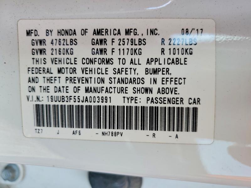 Auction sale of the 2018 Acura Tlx, vin: 19UUB3F55JA003991, lot number: 47442336