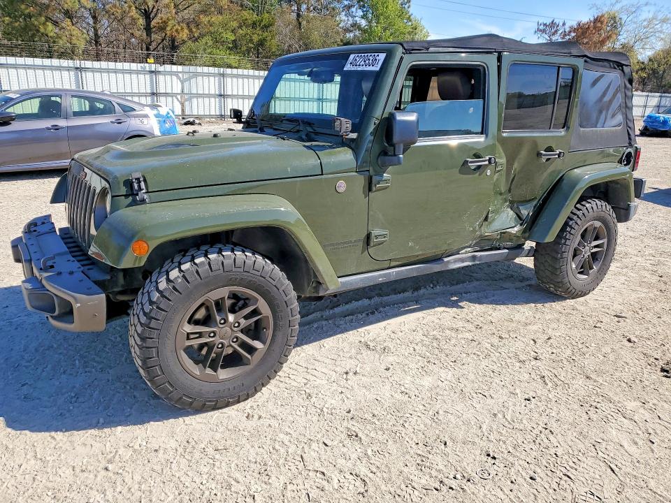 Продажа на аукционе авто 2016 Jeep Wrangler Unlimited, vin: 1C4BJWEG8GL253008, номер лота: 46229536