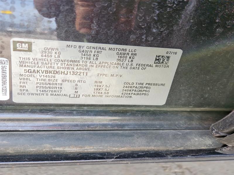 Продаж на аукціоні авто 2017 Buick Enclave, vin: 5GAKVBKD6HJ132211, номер лоту: 46709356