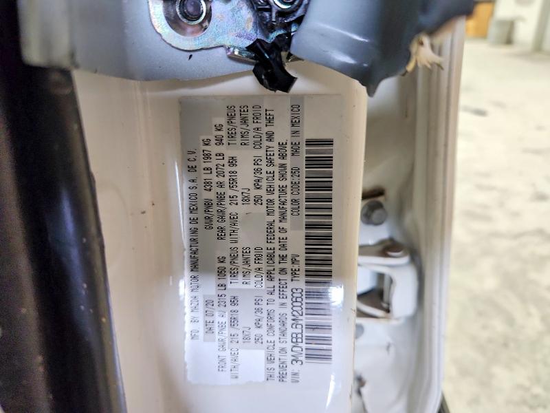 2021 Mazda Cx-30 მანქანა იყიდება აუქციონზე, vin: 3MVDMBBL6MM200603, აუქციონის ნომერი: 46027206