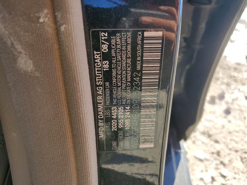 Aukcja sprzedaży 2013 Mercedes-benz C, vin: WDDGF4HB1DR252342, numer aukcji: 45927536