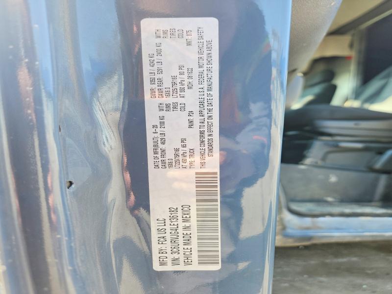 Продажа на аукционе авто 2020 Ram Promaster 3500, vin: 3C6URVJG4LE136182, номер лота: 45806266