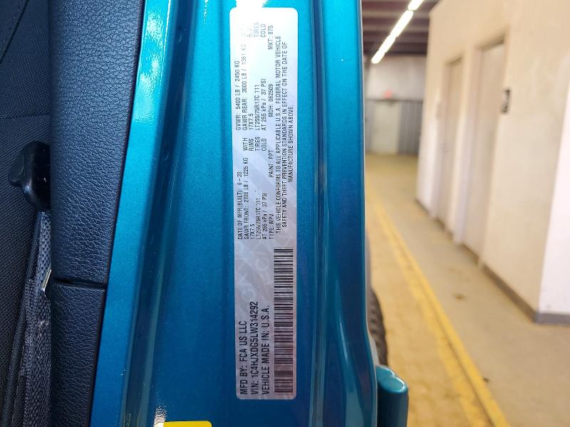Продаж на аукціоні авто 2020 Jeep Wrangler Unlimited, vin: 1C4HJXDG5LW314292, номер лоту: 42062706