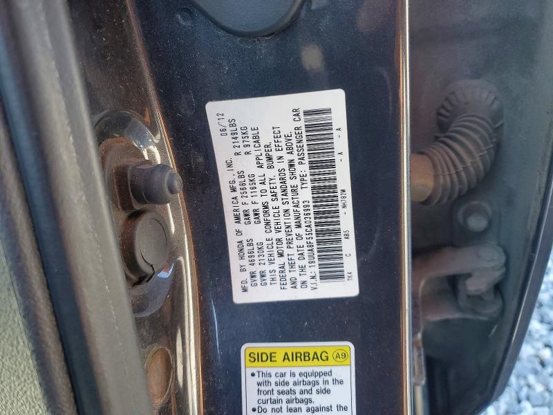 Aukcja sprzedaży 2012 Acura Tl, vin: 19UUA8F55CA036993, numer aukcji: 42020946
