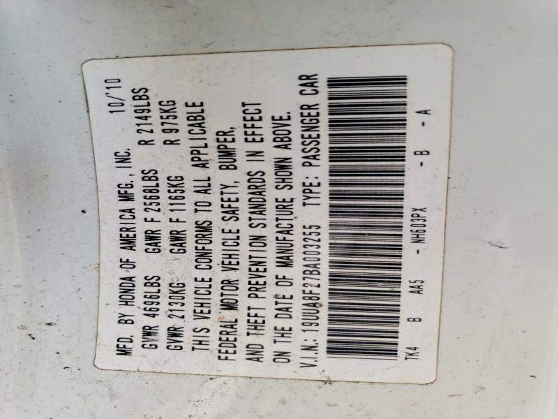 Продажа на аукционе авто 2011 Acura Tl, vin: 19UUA8F27BA003255, номер лота: 46322666