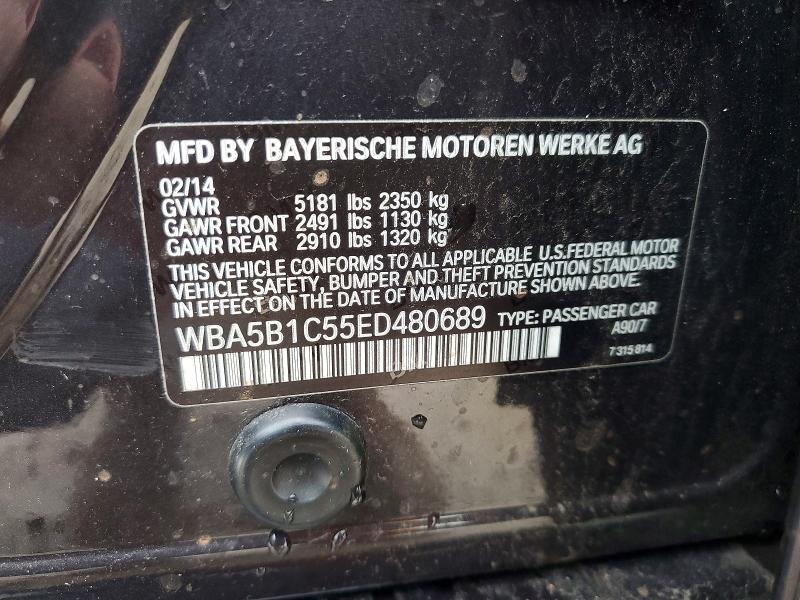Продажа на аукционе авто 2014 Bmw 535, vin: WBA5B1C55ED480689, номер лота: 47127096