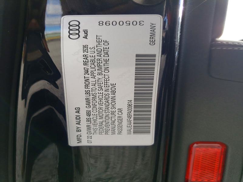 41649146 :رقم المزاد ، WAUEAAF46PA009614 vin ، 2023 Audi A4 مزاد بيع