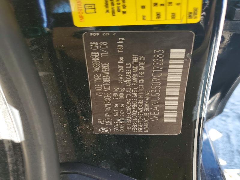 Продаж на аукціоні авто 2009 Bmw 528, vin: WBANU53509C122283, номер лоту: 45874526