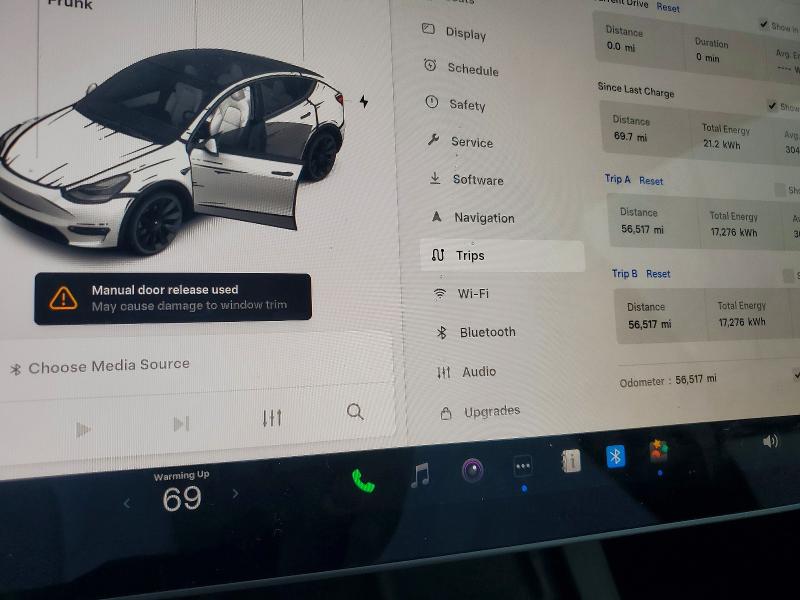 Aukcja sprzedaży 2022 Tesla Model Y, vin: 7SAYGDEE2NF321995, numer aukcji: 79584995