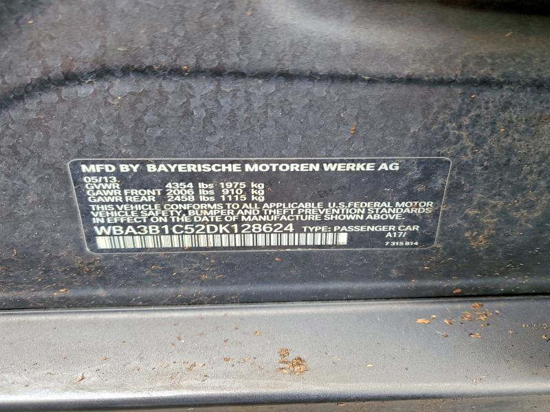 46756696 :رقم المزاد ، WBA3B1C52DK128624 vin ، 2013 Bmw 320 مزاد بيع
