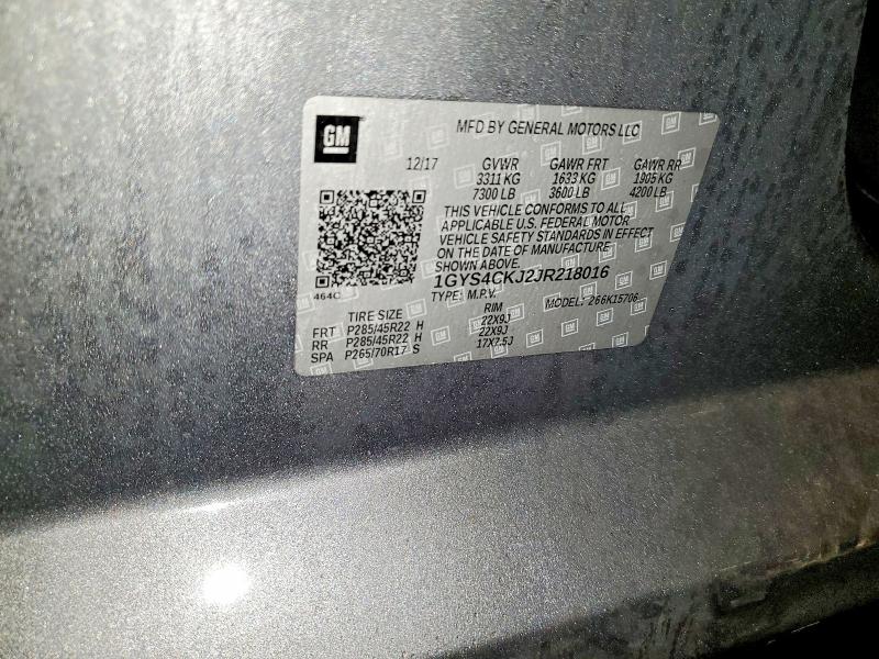 Продажа на аукционе авто 2018 Cadillac Escalade, vin: 1GYS4CKJ2JR218016, номер лота: 79712205