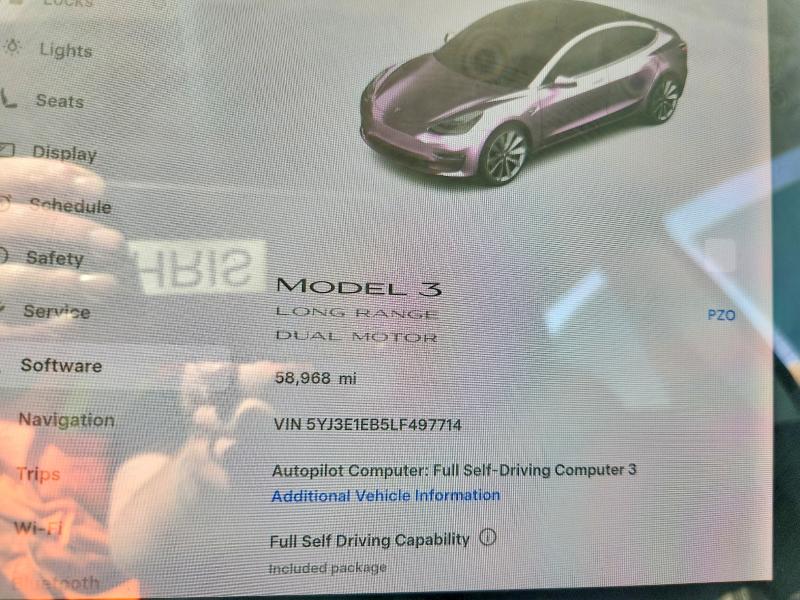 Продажа на аукционе авто 2020 Tesla Model 3, vin: 5YJ3E1EB5LF497714, номер лота: 46299396