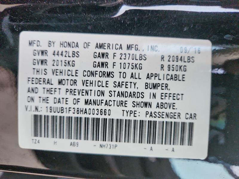 Aukcja sprzedaży 2017 Acura Tlx, vin: 19UUB1F38HA003660, numer aukcji: 41822636