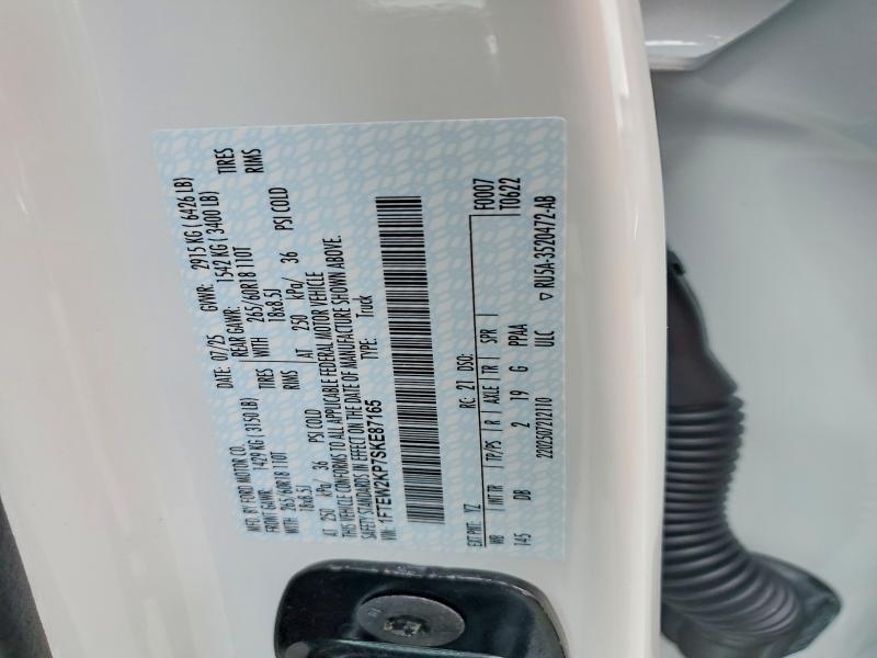 Aukcja sprzedaży 2025 Ford F150, vin: 1FTEW2KP7SKE87165, numer aukcji: 47961506