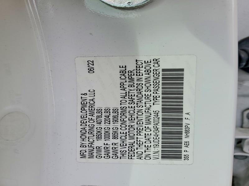 Продажа на аукционе авто 2023 Acura Integra, vin: 19UDE4H34PA002445, номер лота: 46017016