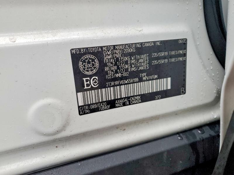 Продажа на аукционе авто 2025 Toyota Rav4, vin: 2T3R1RFV6SW558199, номер лота: 45494386