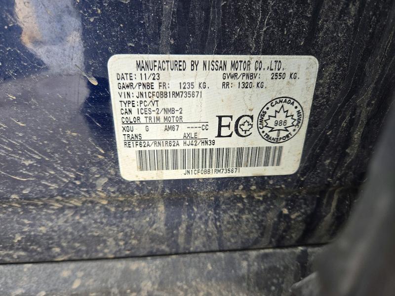 Продажа на аукционе авто 2024 Nissan Ariya, vin: JN1CF0BB1RM735671, номер лота: 77760515