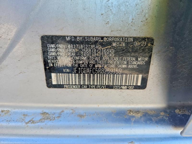 Продаж на аукціоні авто 2024 Subaru Impreza, vin: JF1GUAFC5R8259159, номер лоту: 46114646