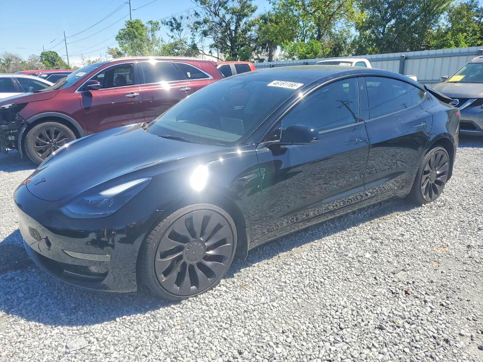 2023 Tesla Model 3 მანქანა იყიდება აუქციონზე, vin: 5YJ3E1ECXPF586063, აუქციონის ნომერი: 46181166