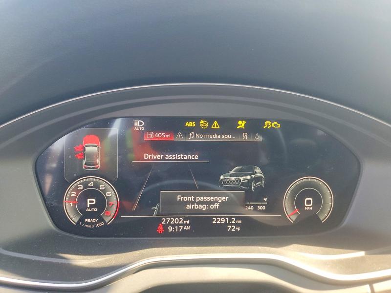 47464076 :رقم المزاد ، WA1EAAFY5N2099815 vin ، 2022 Audi Q5 مزاد بيع