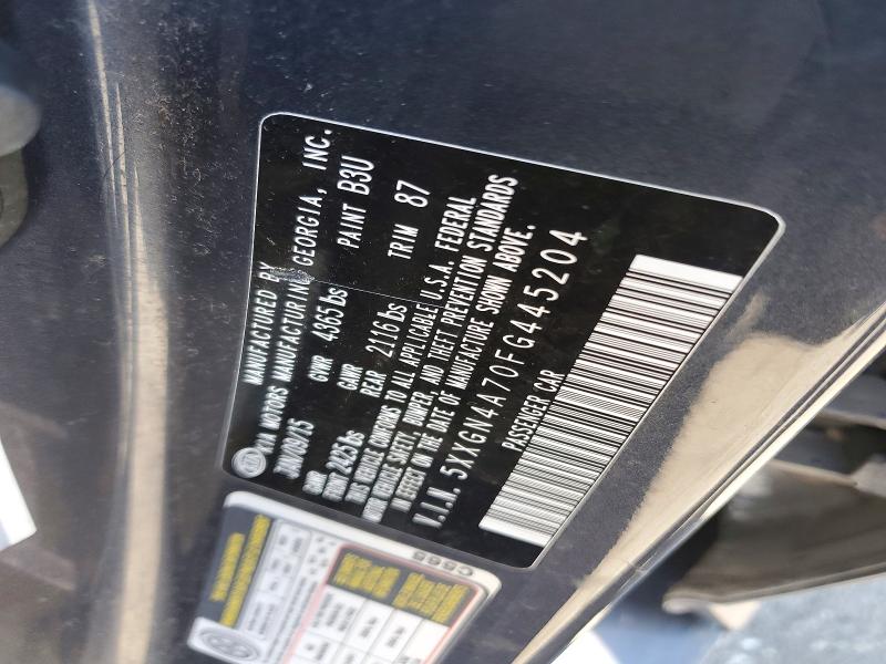 46334706 :رقم المزاد ، 5XXGN4A70FG445204 vin ، 2015 Kia Optima مزاد بيع