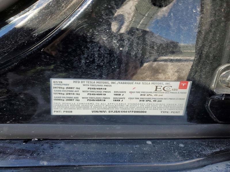 Продаж на аукціоні авто 2015 Tesla Model S, vin: 5YJSA1H41FF095004, номер лоту: 46112266