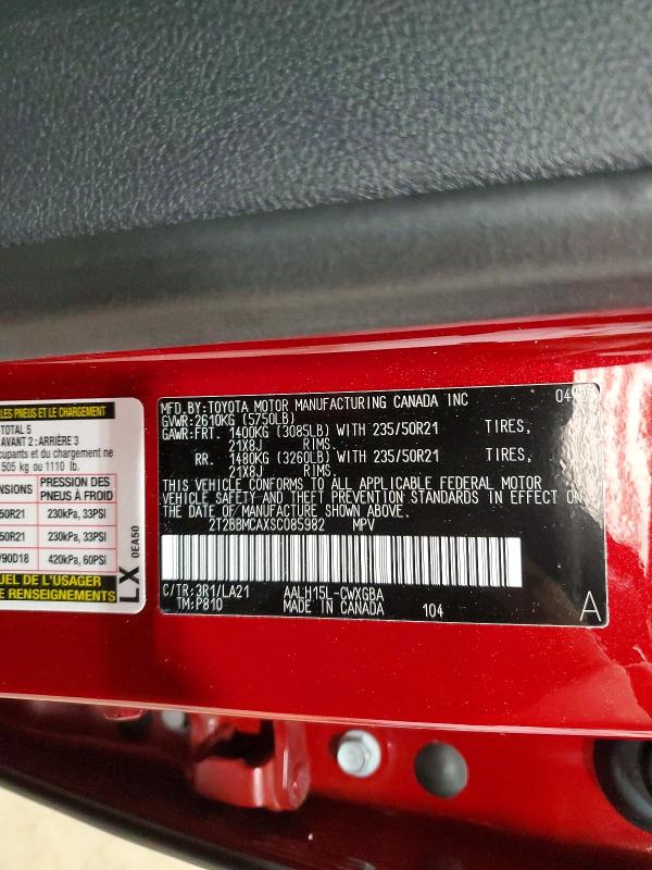 Продажа на аукционе авто 2025 Lexus Rx 350h, vin: 2T2BBMCAXSC085982, номер лота: 47566776