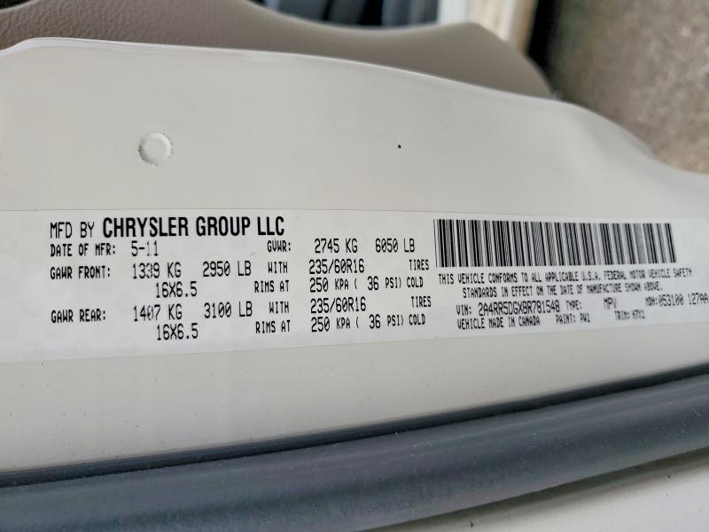 Продаж на аукціоні авто 2011 Chrysler Town & Country, vin: 2A4RR5DGXBR781548, номер лоту: 79796845