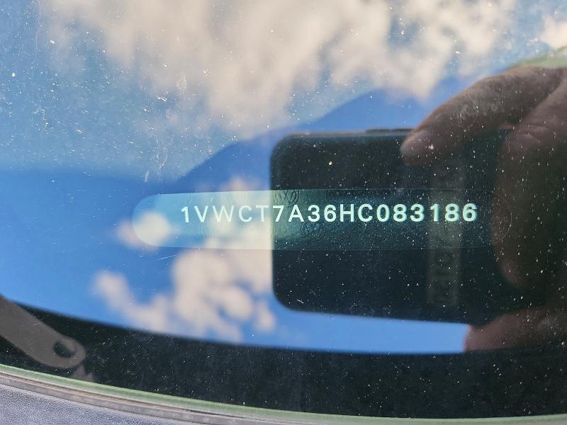46315236 :رقم المزاد ، 1VWCT7A36HC083186 vin ، 2017 Volkswagen Passat مزاد بيع