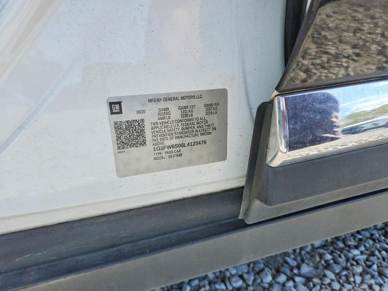 47725206 :رقم المزاد ، 1G1FW6S06L4123476 vin ، 2020 Chevrolet Bolt Ev مزاد بيع
