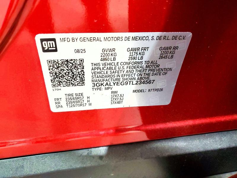 46247256 :رقم المزاد ، 3GKALYEG9TL234567 vin ، 2026 Gmc Terrain مزاد بيع