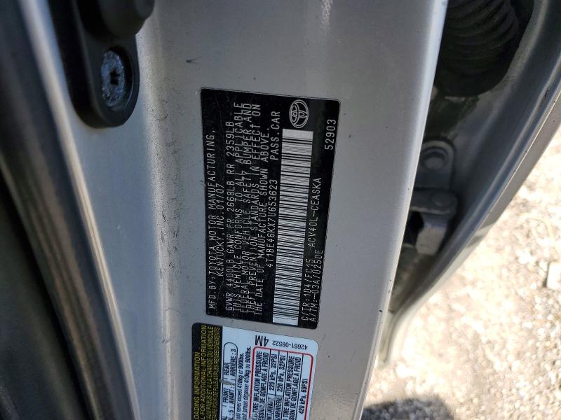 Aukcja sprzedaży 2007 Toyota Camry, vin: 4T1BE46KX7U653623, numer aukcji: 46398846