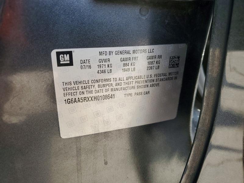 Aukcja sprzedaży 2017 Cadillac Ats, vin: 1G6AA5RXXH0108641, numer aukcji: 46357796
