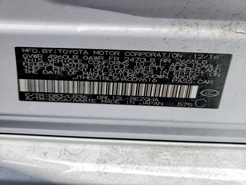 Продажа на аукционе авто 2017 Lexus Gs 350, vin: JTHBZ1BL5HA009616, номер лота: 41787886