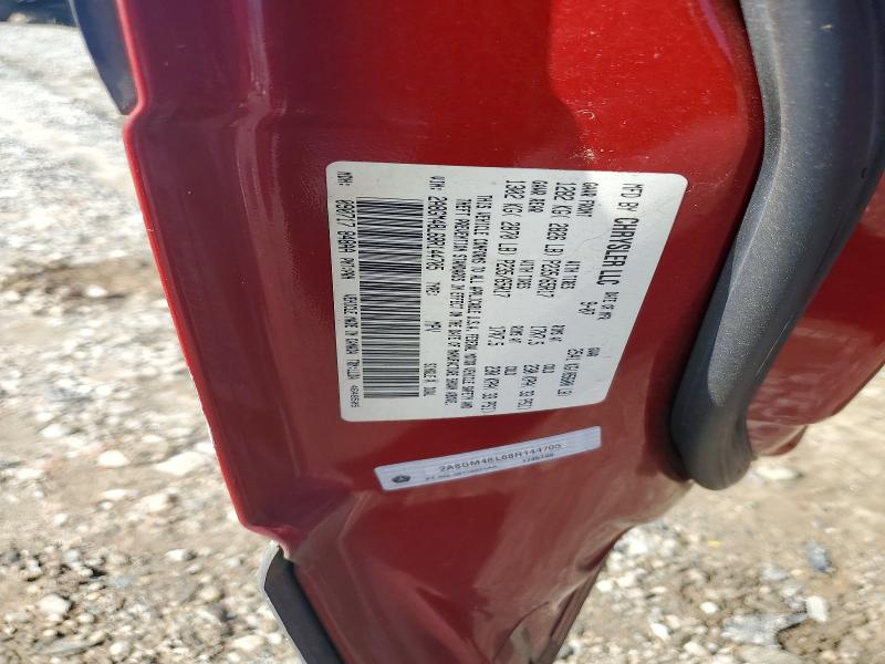 Auction sale of the 2008 Chrysler Pacifica, vin: 2A8GM48L68R144705, lot number: 45497976