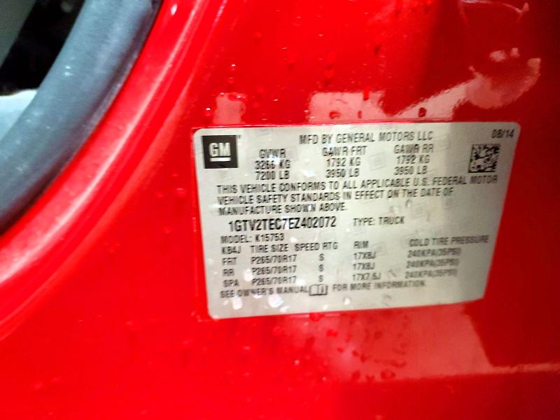 47247266 :رقم المزاد ، 1GTV2TEC7EZ402072 vin ، 2014 Gmc Sierra مزاد بيع