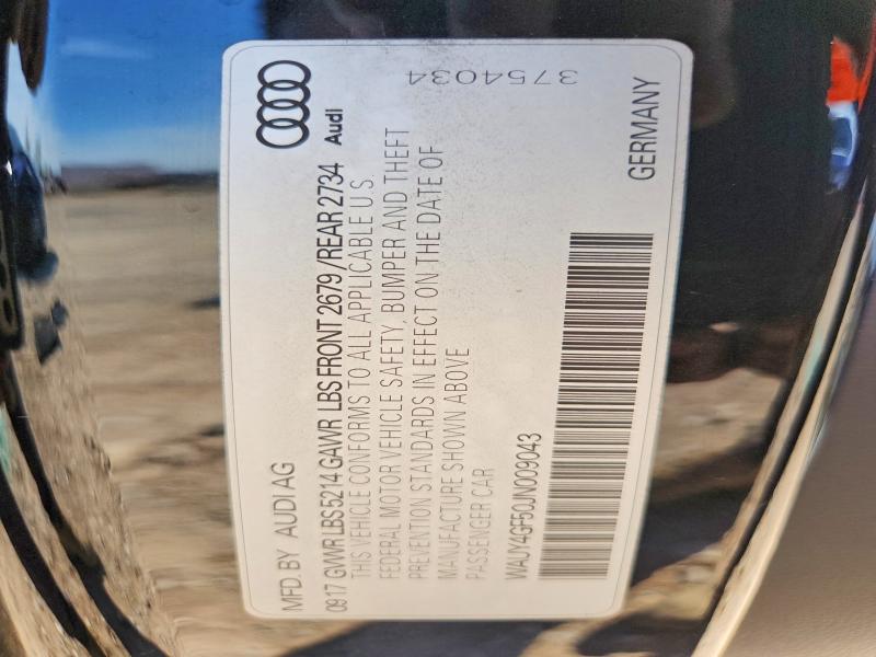 Продажа на аукционе авто 2018 Audi S5, vin: WAUY4GF50JN009043, номер лота: 42005266