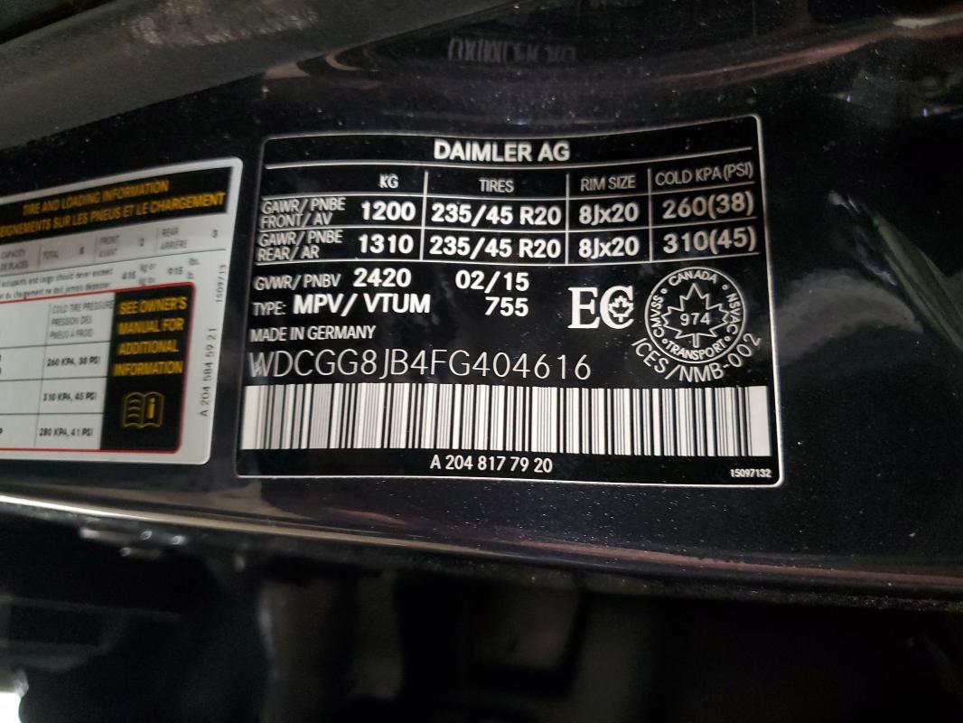Продажа на аукционе авто 2015 Mercedes-benz Glk 350 4matic, vin: WDCGG8JB4FG404616, номер лота: 41778436